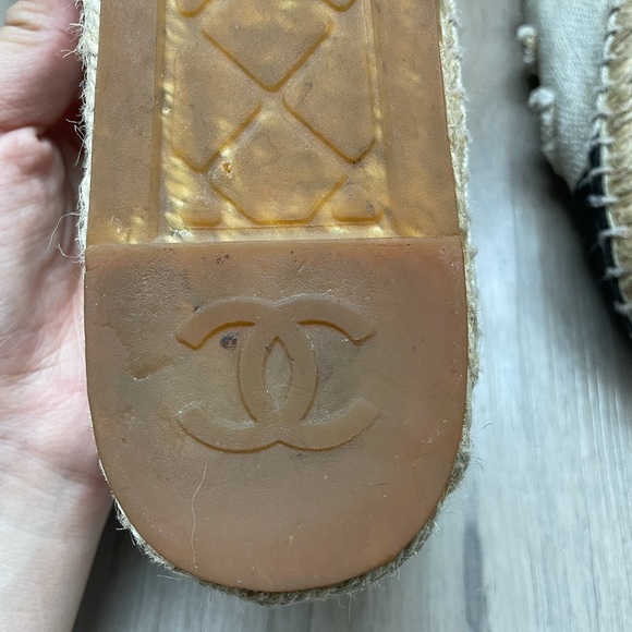 CHANEL USED Espadrilles size 38 beige - Picture 6 of 16